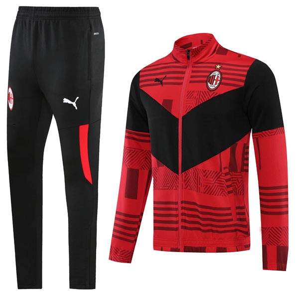 Chandal AC Milan 2022-23 Rojo Negro